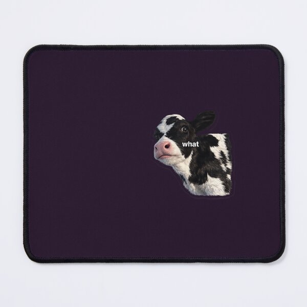 Item preview, Confused Cow "What" Meme Sticker designed and sold by CROFTARTS.