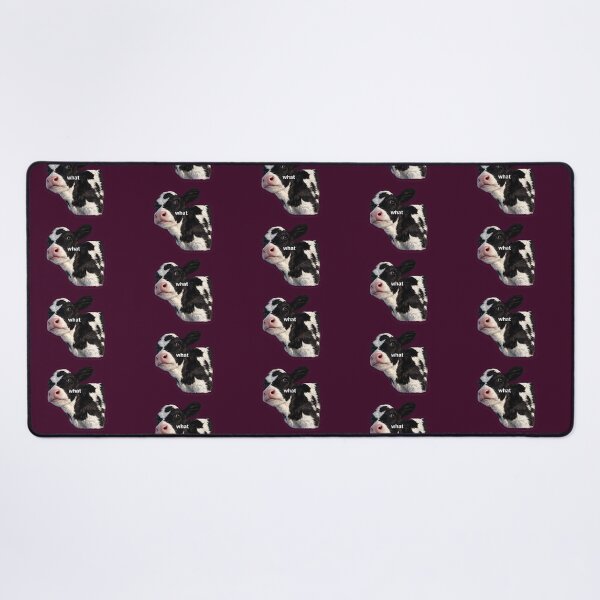 Item preview, Confused Cow "What" Meme Sticker designed and sold by CROFTARTS.