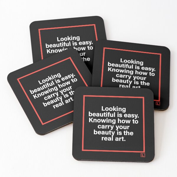 Item preview, Red Frame Thoughts | Minimal Typography Art designed and sold by Lifer Art and Design.