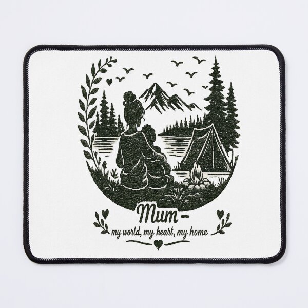 Item preview, Camping Mum My World My Heart My Home designed and sold by JMDG Studio.