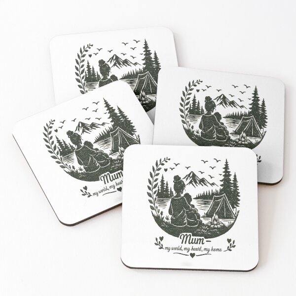 Item preview, Camping Mum My World My Heart My Home designed and sold by JMDG Studio.