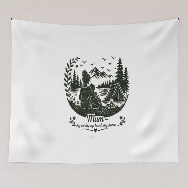 Item preview, Camping Mum My World My Heart My Home designed and sold by JMDG Studio.