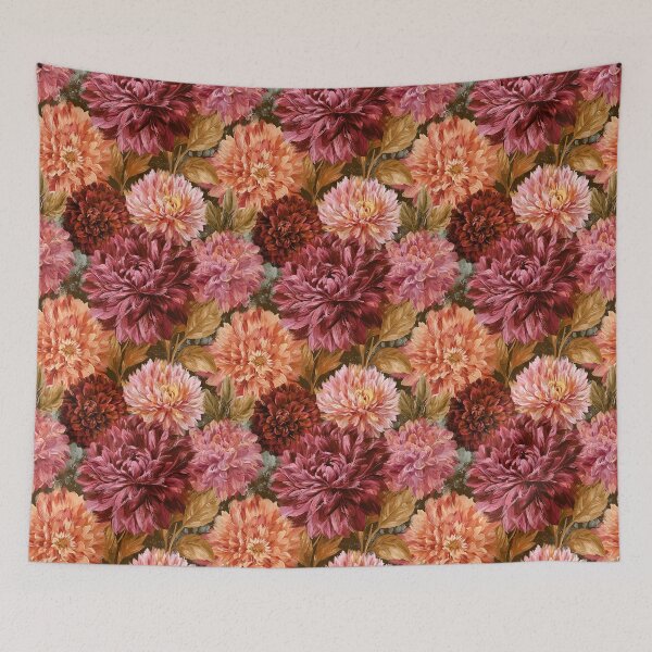 Item preview, Elegant Dahlias Texture  - Botanical Garden Pattern  - Gifts For Guys designed and sold by RoyalStarsPatts.