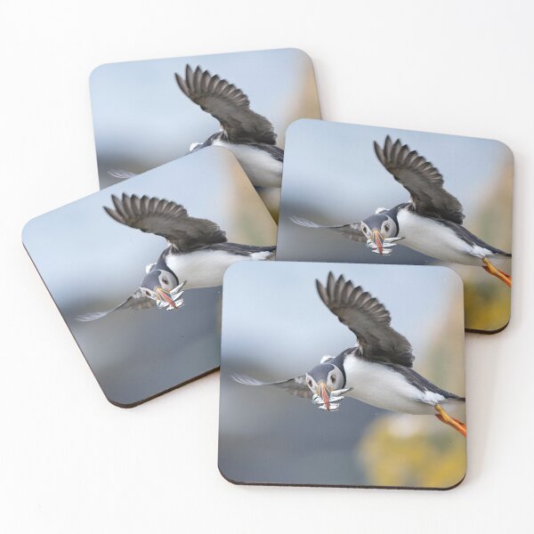 Item preview, Atlantic Puffin Flying Home With a Beak Full of Fish designed and sold by Timbernature.