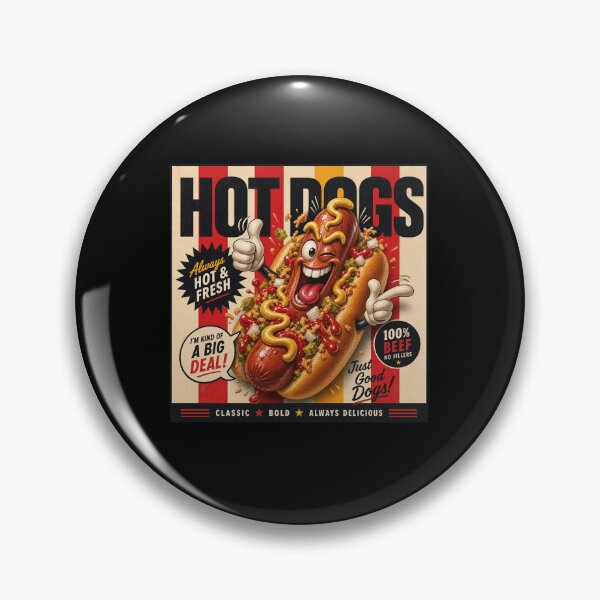 Item preview, Hot Dogs Always Hot and Fresh - Funny Illustration  designed and sold by Wilcox PhotoArt.