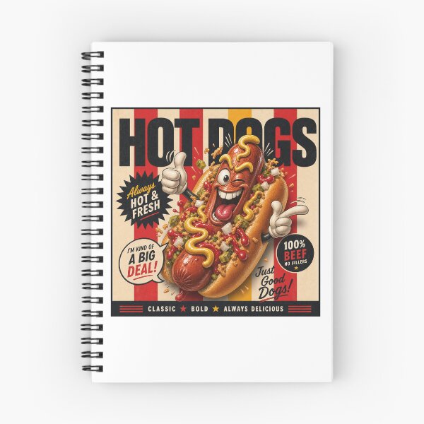 Item preview, Hot Dogs Always Hot and Fresh - Funny Illustration  designed and sold by Wilcox PhotoArt.