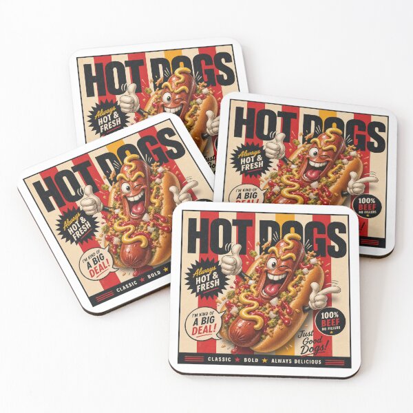 Item preview, Hot Dogs Always Hot and Fresh - Funny Illustration  designed and sold by Wilcox PhotoArt.