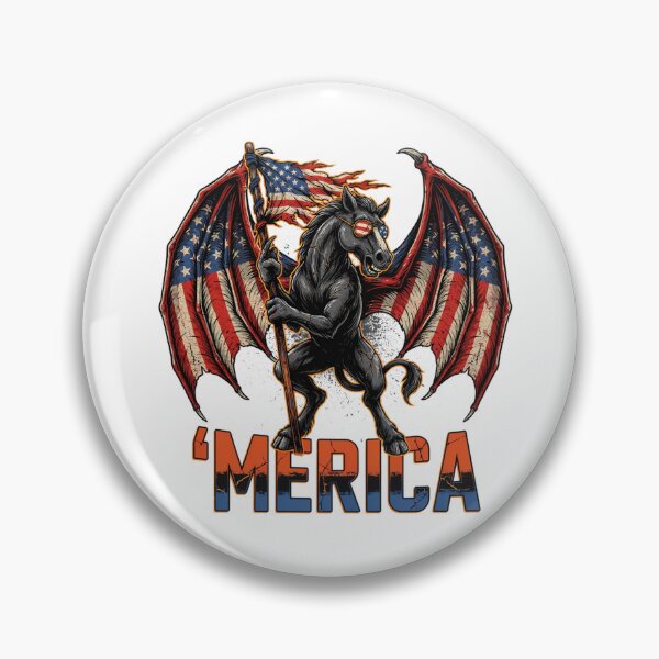 Item preview, 'Merica Jersey Devil American Flag Wings Tee v3 designed and sold by DarylWelsh2024.