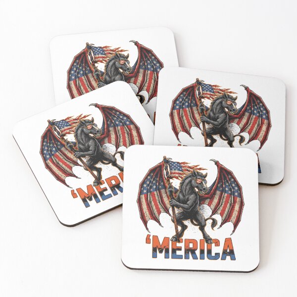 Item preview, 'Merica Jersey Devil American Flag Wings Tee v3 designed and sold by DarylWelsh2024.