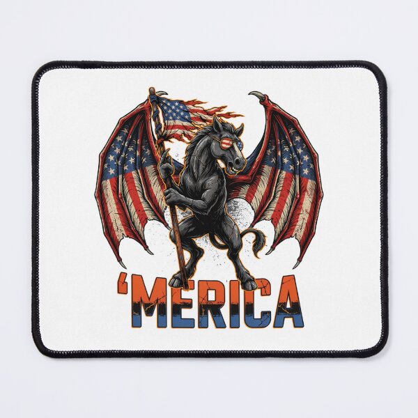 Item preview, 'Merica Jersey Devil American Flag Wings Tee v3 designed and sold by DarylWelsh2024.