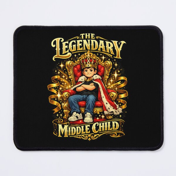 Item preview, The Legendary Middle Child Royal T-Shirt | Throne Status Sibling Apparel designed and sold by irfanshikh.