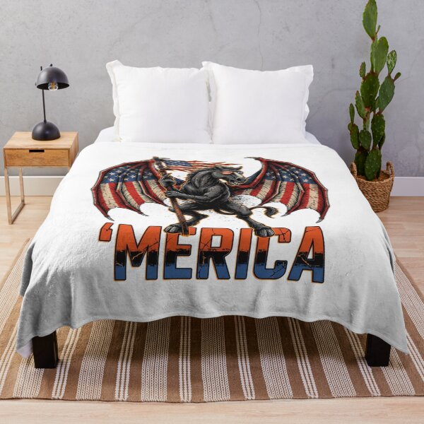 Item preview, 'Merica Jersey Devil American Flag Wings Tee v3 designed and sold by DarylWelsh2024.