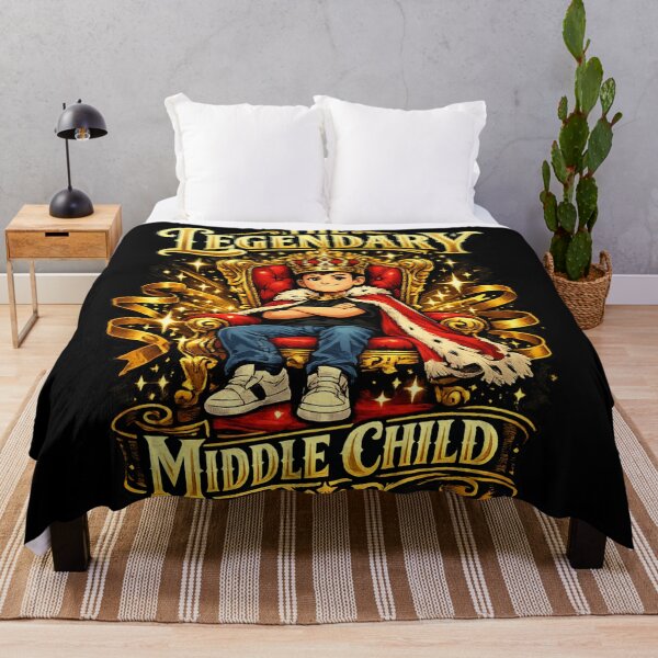 Item preview, The Legendary Middle Child Royal T-Shirt | Throne Status Sibling Apparel designed and sold by irfanshikh.