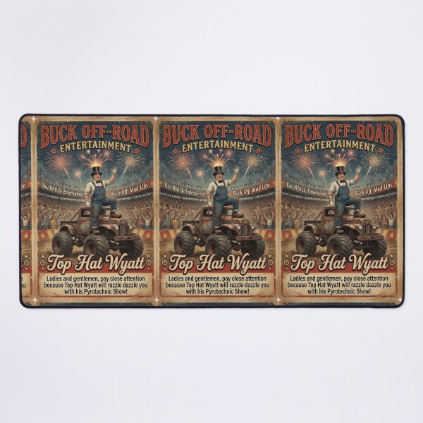 Item preview, Buck Off-Road - Vintage Rewind: Top Hat Wyatt designed and sold by PESCORAN.