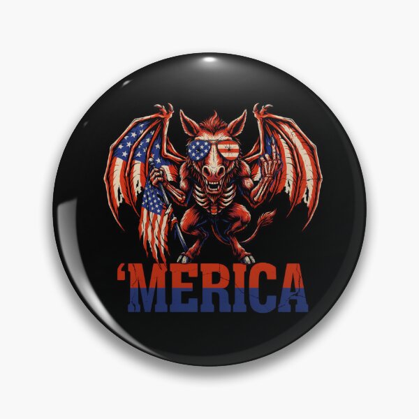 Item preview, 'Merica Jersey Devil American Flag Wings Tee v4 designed and sold by DarylWelsh2024.