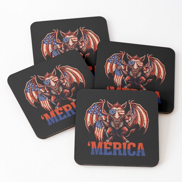 Item preview, 'Merica Jersey Devil American Flag Wings Tee v4 designed and sold by DarylWelsh2024.