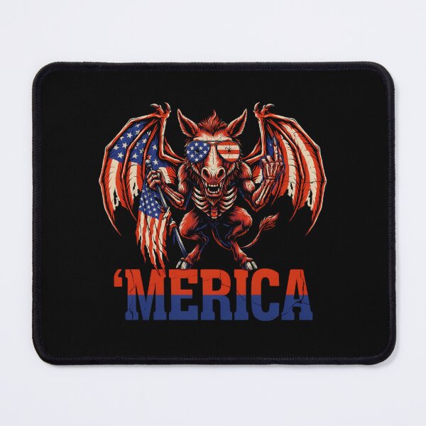 Item preview, 'Merica Jersey Devil American Flag Wings Tee v4 designed and sold by DarylWelsh2024.