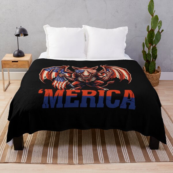 Item preview, 'Merica Jersey Devil American Flag Wings Tee v4 designed and sold by DarylWelsh2024.