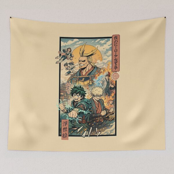Item preview, Floating World Heroes designed and sold by PRINTATSTUDIO.