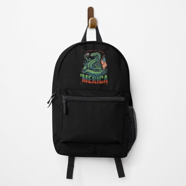 Item preview, 'Merica Flathead Lake Monster Montana Sea Serpent Flag Tee v2 designed and sold by DarylWelsh2024.