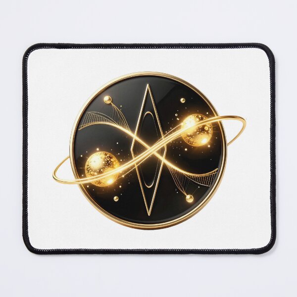 Item preview, Quantum Entanglement | Golden Quantum Physics Symbol designed and sold by simaso.