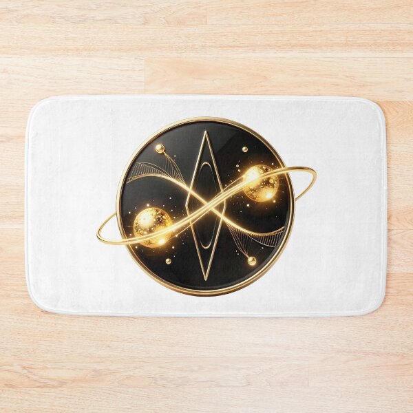 Item preview, Quantum Entanglement | Golden Quantum Physics Symbol designed and sold by simaso.