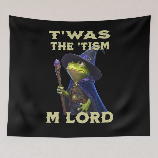 Item preview, Twas The Tism M Lord funny Frog  designed and sold by TheEndDesign.