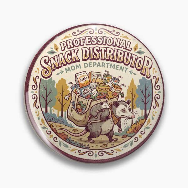 Item preview, Professional Snack Distributor Shirt – Funny Mom Badge Opossum Humor Tee designed and sold by DmaarGroup.