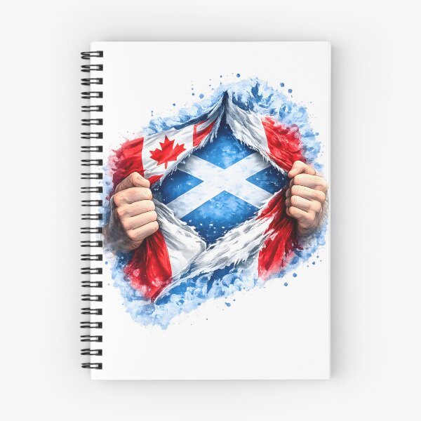 Item preview, The Saltire Beneath the Maple Leaf designed and sold by SMalcolmDesigns.