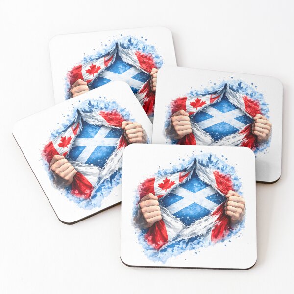 Item preview, The Saltire Beneath the Maple Leaf designed and sold by SMalcolmDesigns.