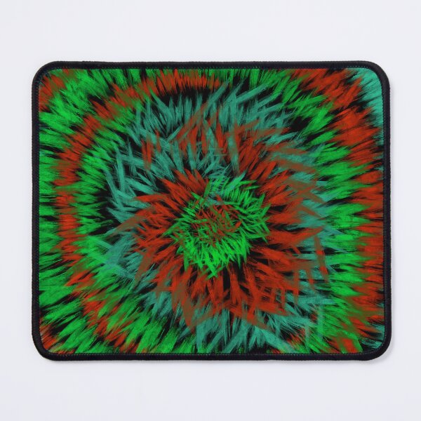 Item preview, Green Red Tie Dye Spiral Pattern designed and sold by SweetLilith.