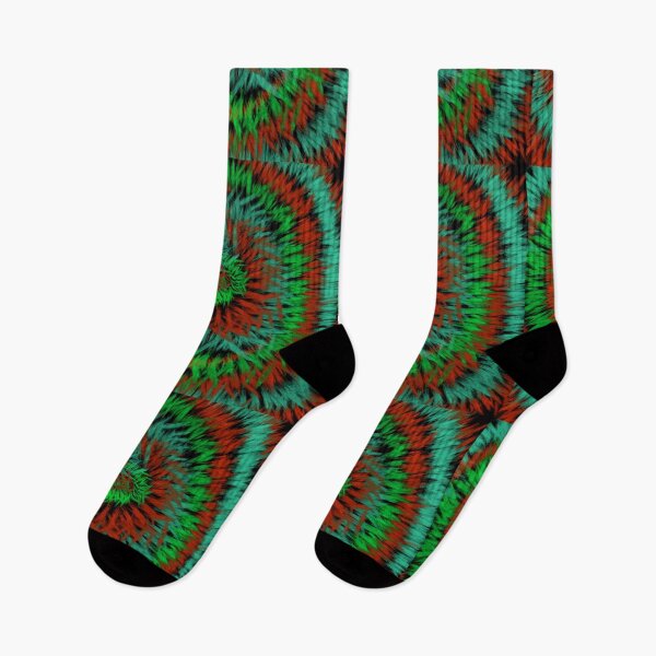 Item preview, Green Red Tie Dye Spiral Pattern designed and sold by SweetLilith.