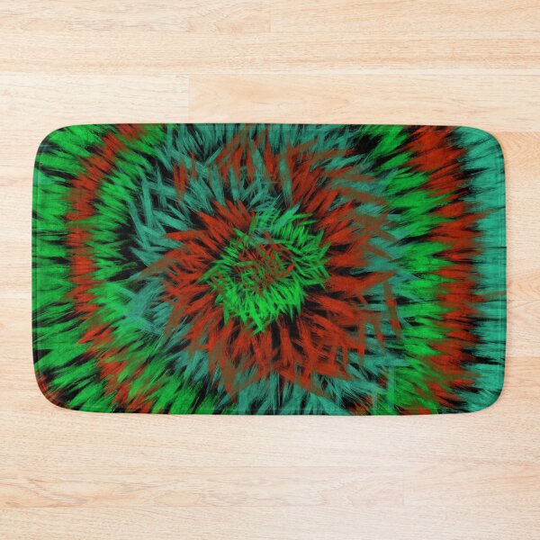 Item preview, Green Red Tie Dye Spiral Pattern designed and sold by SweetLilith.