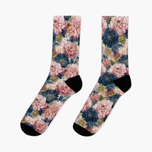 Item preview, Edgy Dahlias  - Botanical Garden Pattern  - Gifts For Men designed and sold by RoyalStarsPatts.