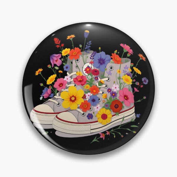 Item preview, Wildflower Sneakers Floral High Top Shoes designed and sold by MatPixStudio.