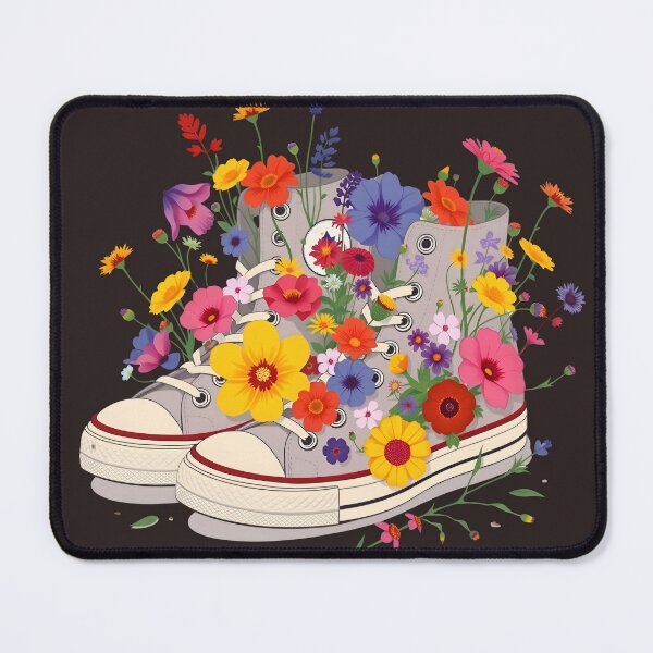 Item preview, Wildflower Sneakers Floral High Top Shoes designed and sold by MatPixStudio.