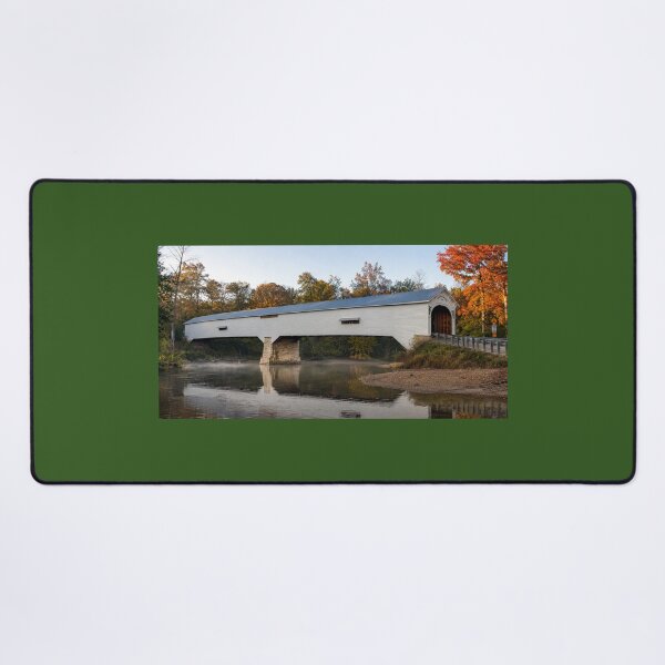 Item preview, Moscow Covered Bridge in fall designed and sold by gotucoveredart.