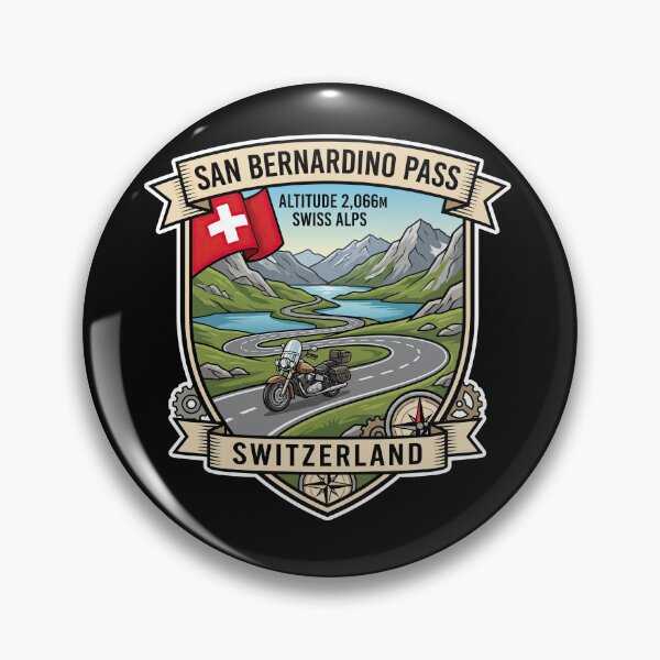 Item preview, San Bernardino Pass Legendary Swiss Alpine Route Graphic designed and sold by enzoade.