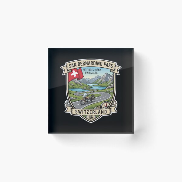 Item preview, San Bernardino Pass Legendary Swiss Alpine Route Graphic designed and sold by enzoade.