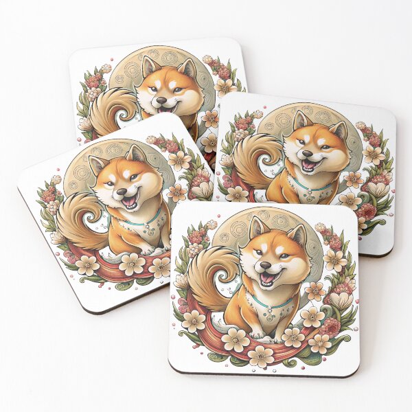Item preview, Shiba Inu Tattoo Art | Japanese Inspired Traditional Dog Design designed and sold by Mousy17.