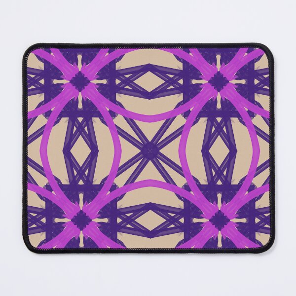 Item preview, Purple and Magenta Geometrical Floral Pattern designed and sold by SweetLilith.