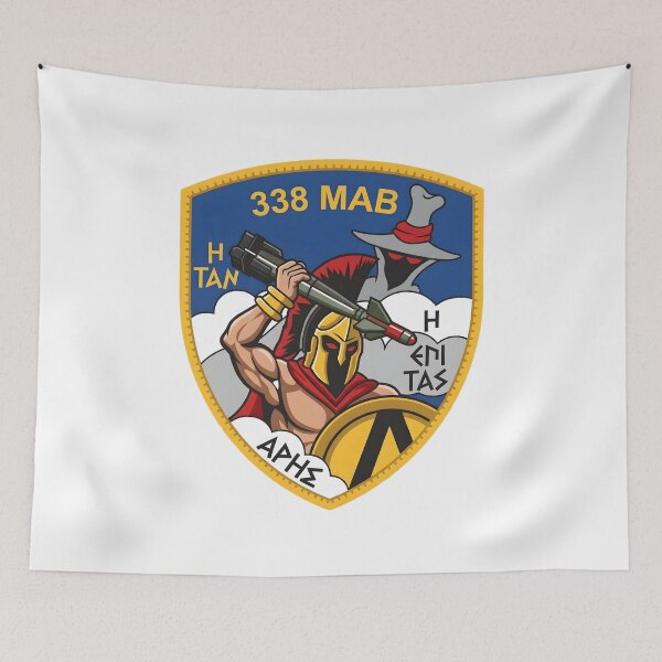Item preview, Hellenic Air Force 338 Fighter-Bomber Squadron (338 MAB "Ares") Crest designed and sold by CharlieDesings.