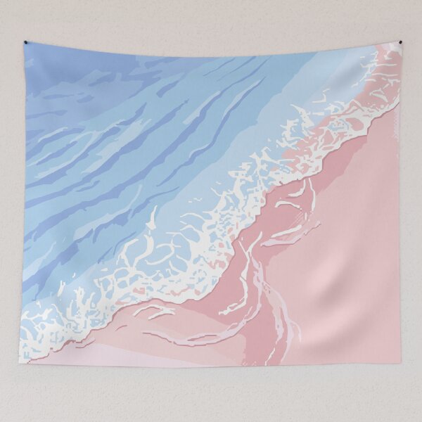 Item preview, Pastel Ocean Wave Aesthetic Decoration designed and sold by mazyoy.