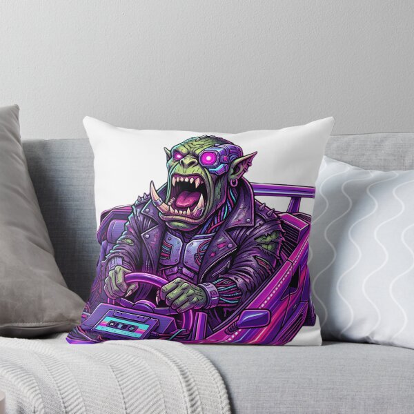 Item preview, Ork Waaagh Synthwave Sports Car Classic T-Shirt designed and sold by pawsome purrfect.