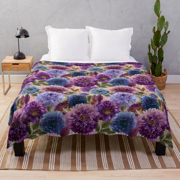 Item preview, Chic Dahlias - Tropical Flower Pattern - Gifts For Sister designed and sold by RoyalStarsPatts.