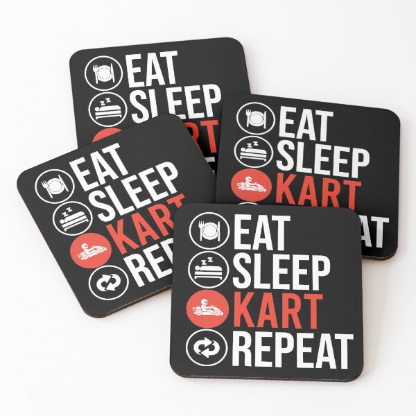 Item preview, Eat Sleep Kart Repeat Funny Go Kart Racing designed and sold by teeperfect.