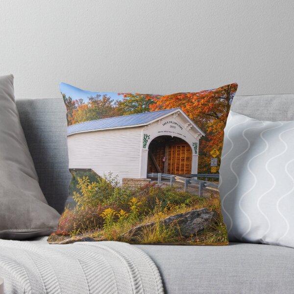 Item preview, Moscow Covered Bridge in autumn designed and sold by gotucoveredart.