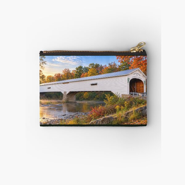 Item preview, Moscow Covered Bridge in autumn designed and sold by gotucoveredart.