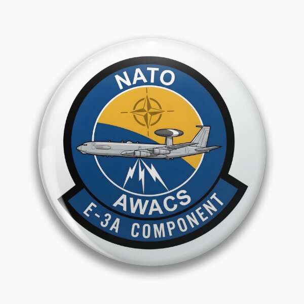 Item preview, NATO Airborne Early Warning & Control System (AWACS) E-3A Component Patch designed and sold by CharlieDesings.