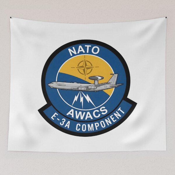 Item preview, NATO Airborne Early Warning & Control System (AWACS) E-3A Component Patch designed and sold by CharlieDesings.